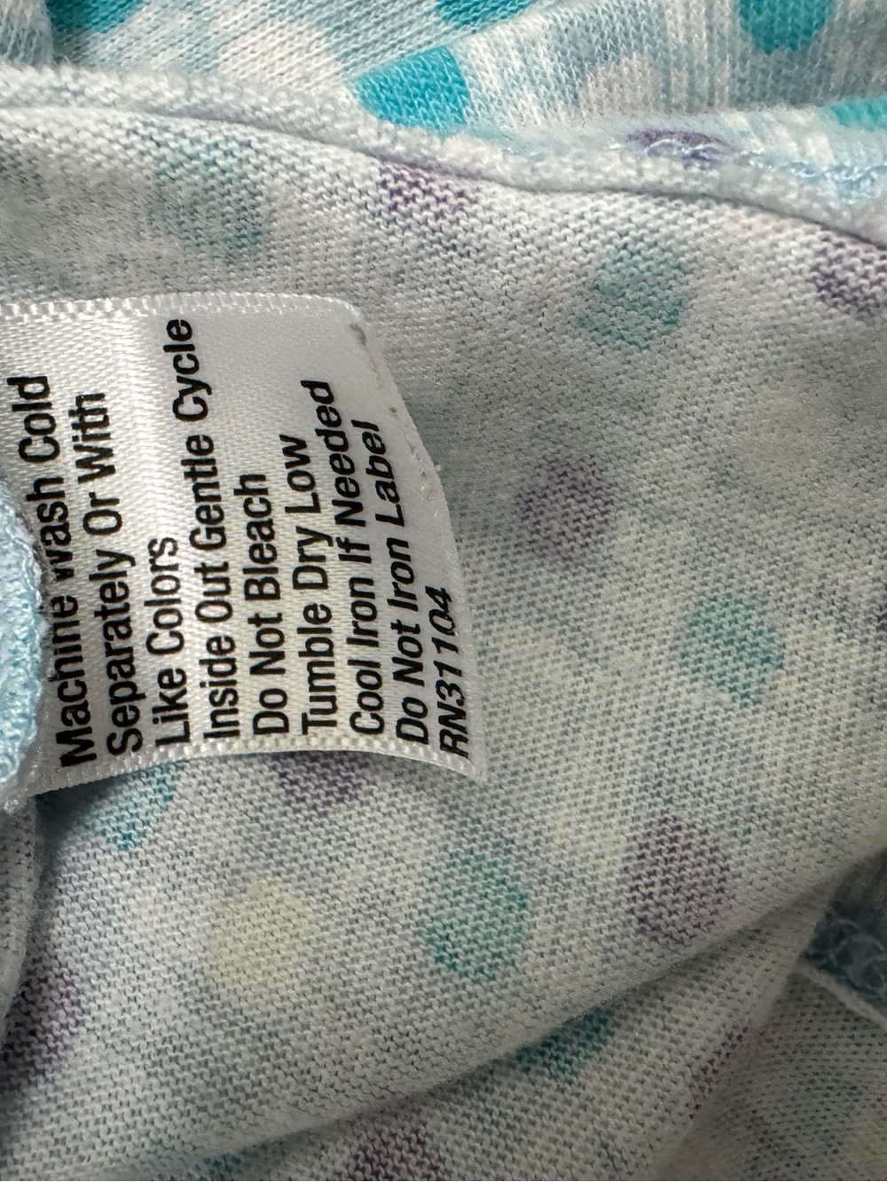 Kim Rogers Teal Floral and Light Blue Dot Women’s Pajama Sets - Picture 4 of 7